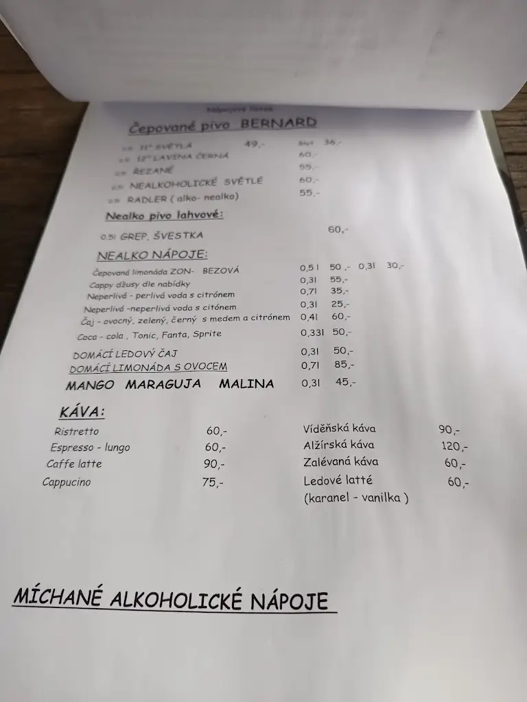 Menu_Restaurace Hodovna Na Kolíbce_Pelhřimov_image_1