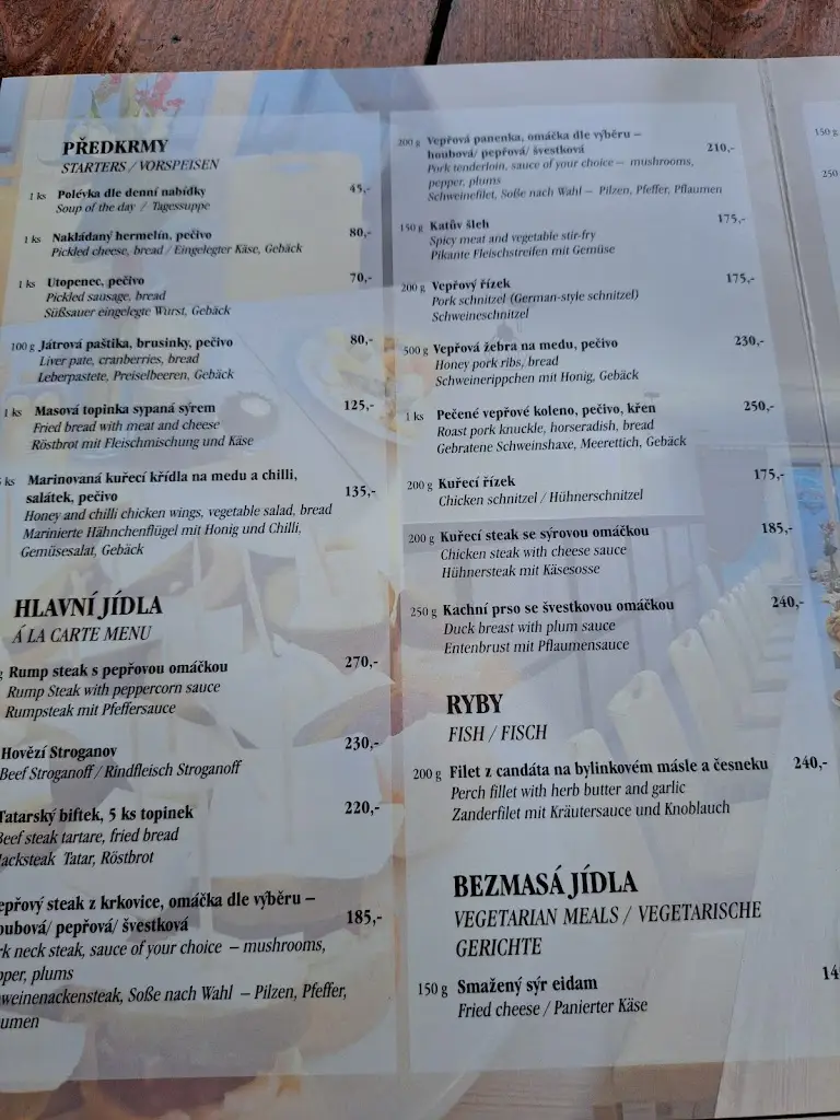 Menu_Hospůdka Ve Dvorku_Český Krumlov_immagine_2