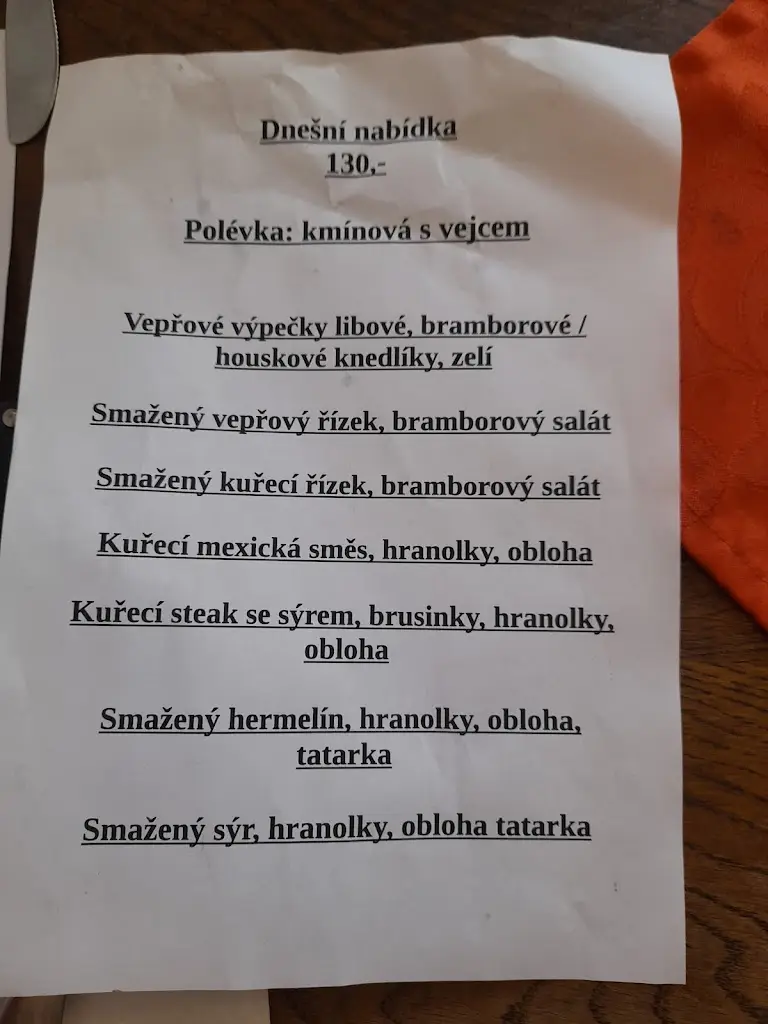 Menu_Restaurace Plevno_Český Krumlov_image_2