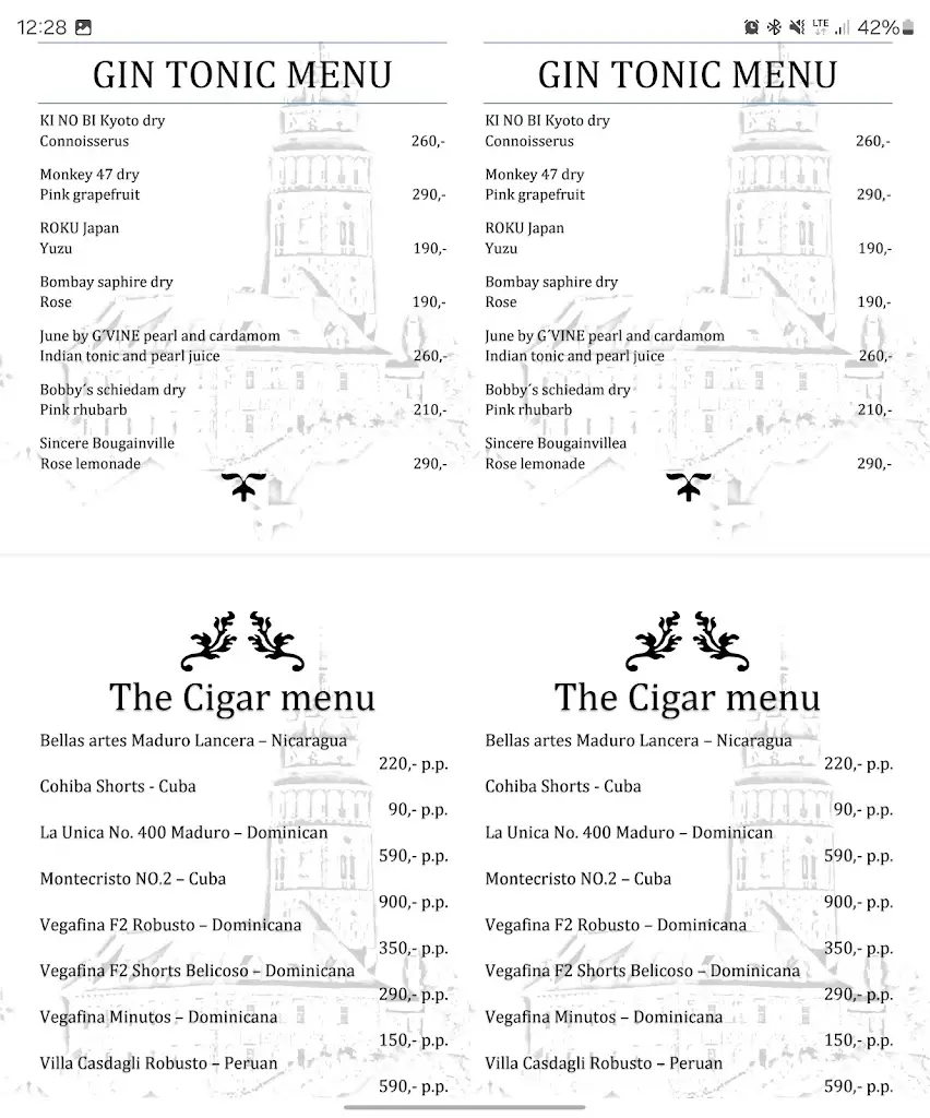 Menu_Restaurant Lumièr_Český Krumlov_image_1
