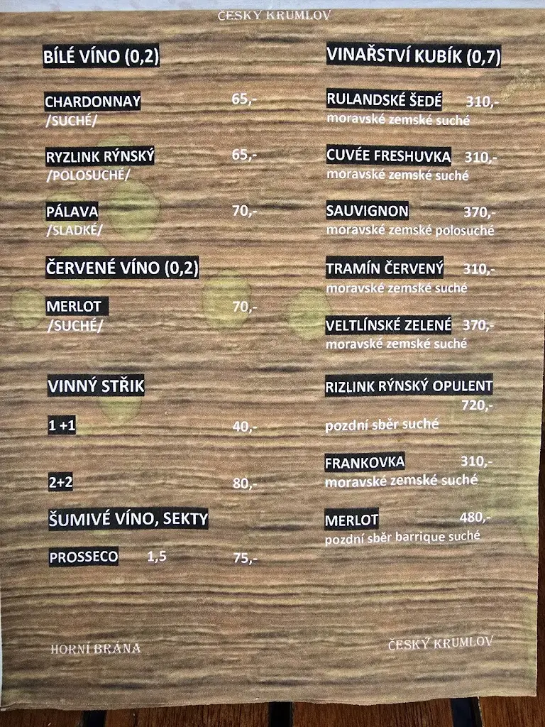 Menu_Pivnice Na Hrázi_Český Krumlov_image_1
