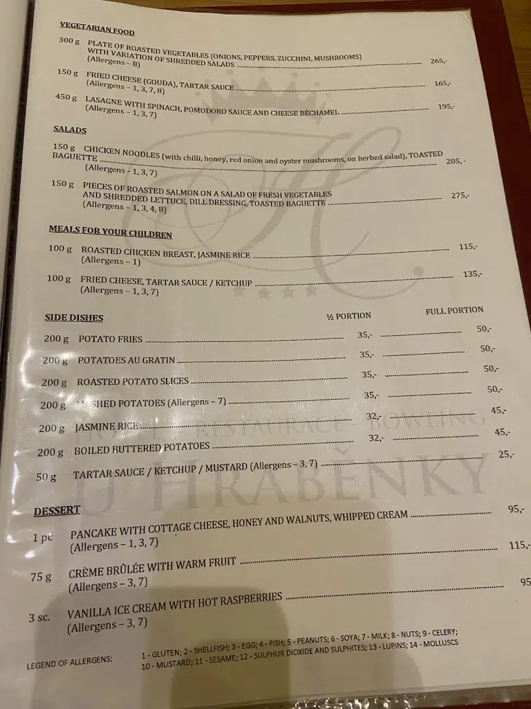 Menu_Restaurace U Hraběnky_Telč_image_1