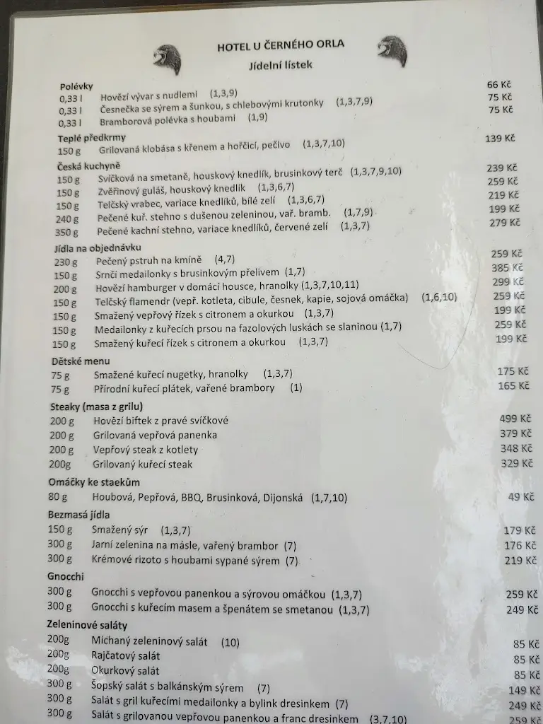 Menu_Restaurace U Černého Orla_Telč_image_1