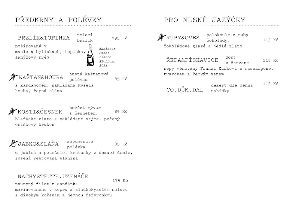 Menu_Restaurace Franze Kafky_Třešť_image_1