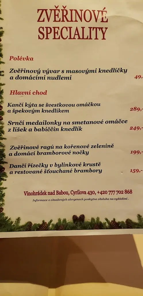 Menu_Restaurant and winery 