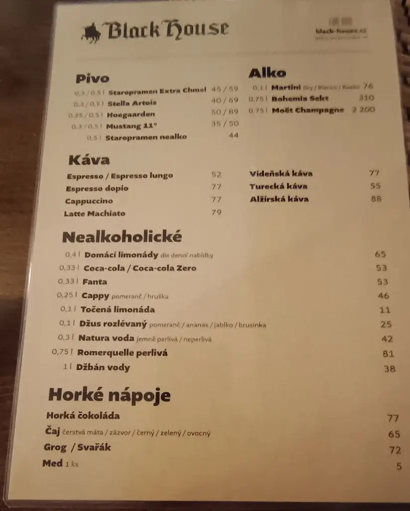 Menu_Black house_Okres Třebíč_image_2