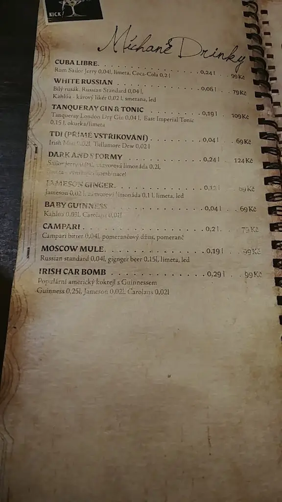 Menu_Lucky's Original Irish Pub_Okres Třebíč_image_1