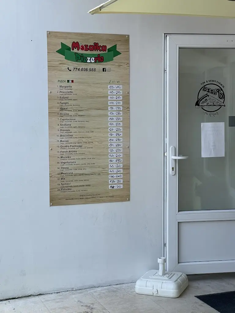 Mozaika pizzerie ristorante a Okres Třebíč