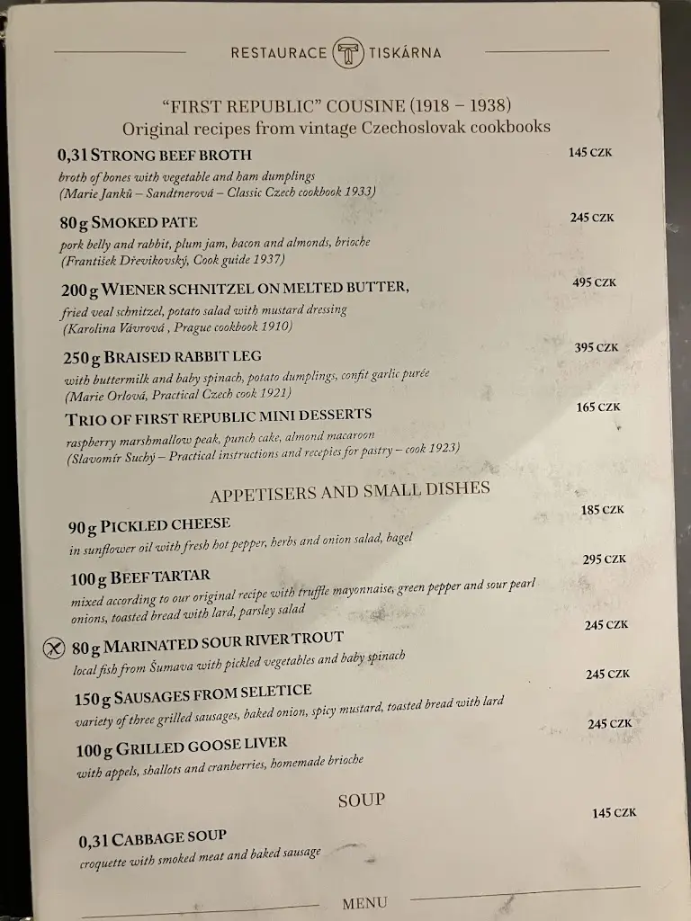 Menu_Restaurace Tiskárna Jindřišská_Vladislav_image_1