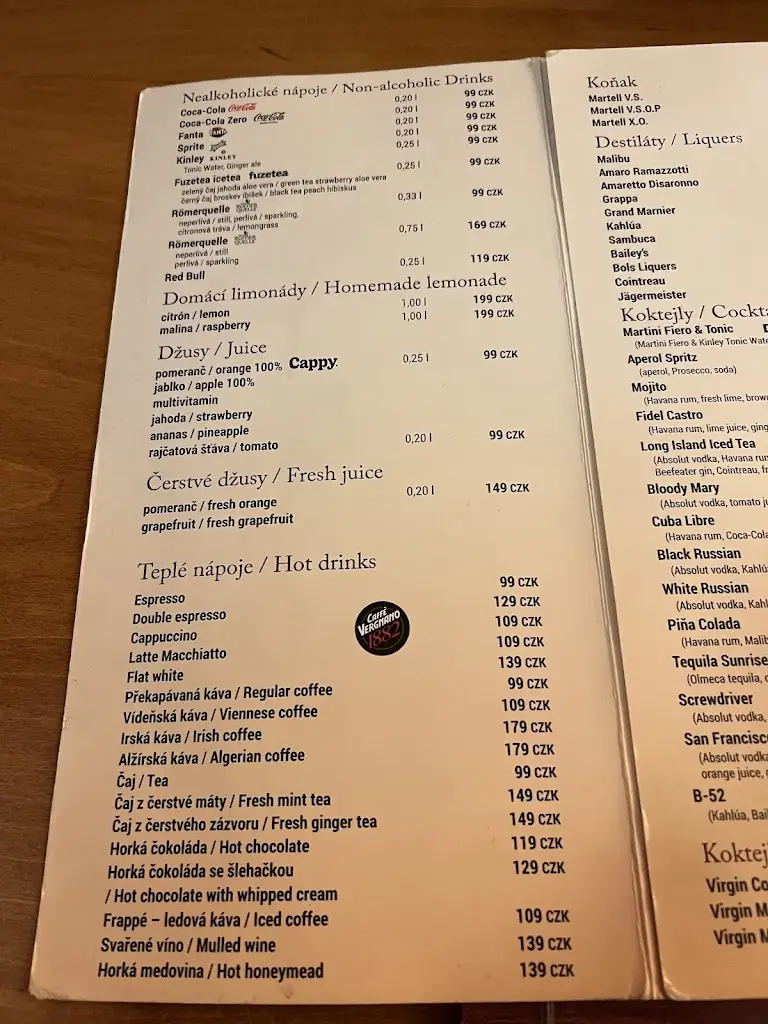 Menu_Restaurant - Café Svatého Václava_Vladislav_immagine_1