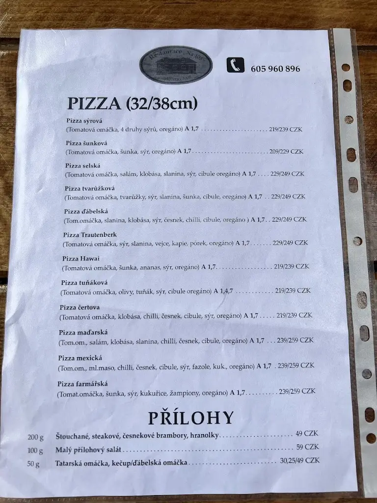 Menu_Restaurace Na 103_Velká Bíteš_image_2