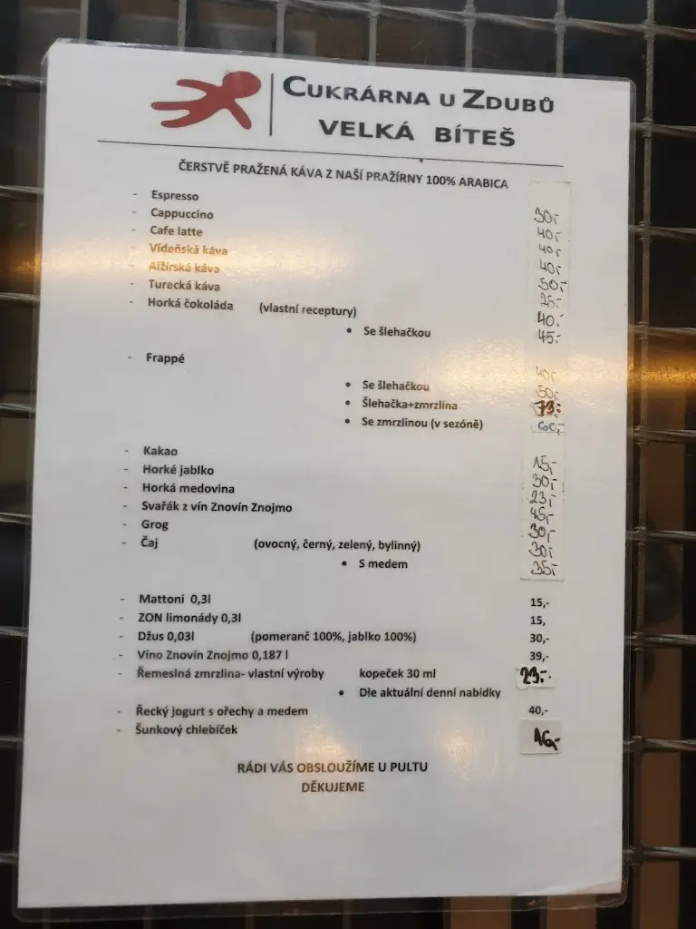 Menu_Cukrárna U Zdubů_Velká Bíteš_image_2