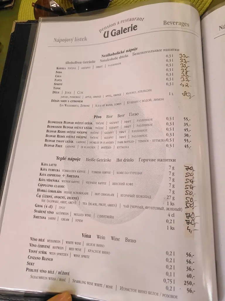 Pension U Galerie ristorante a Český Krumlov