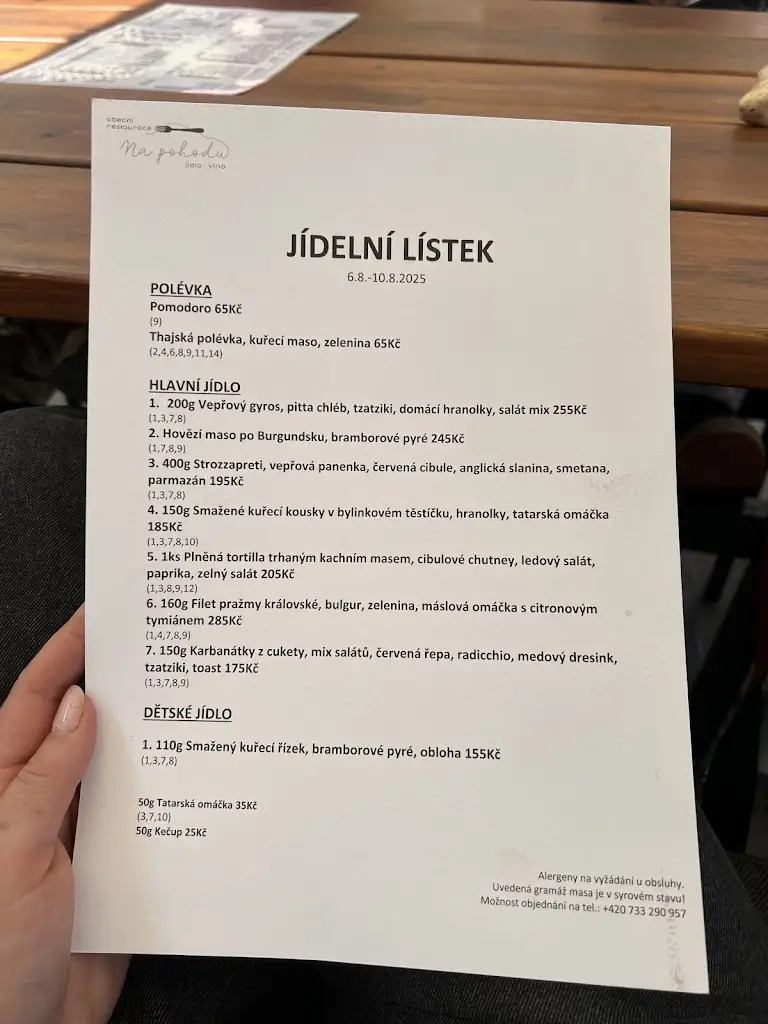 Menu_Obecní restaurace Na pohodu_Častolovice_image_1