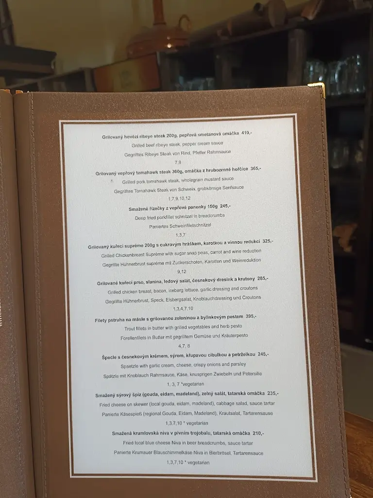 Menu_Pivovarská Restaurace-Pivnice (Brewery Restaurant-Pub-Brauhaus)_Český Krumlov_image_1