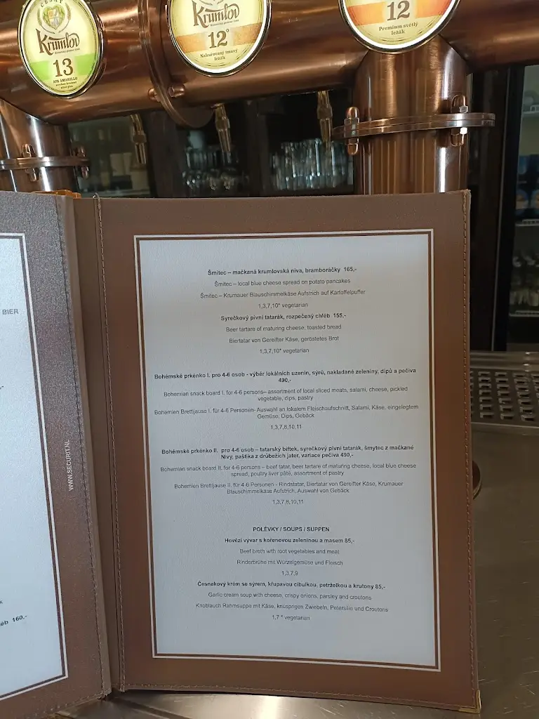 Menu_Pivovarská Restaurace-Pivnice (Brewery Restaurant-Pub-Brauhaus)_Český Krumlov_image_4
