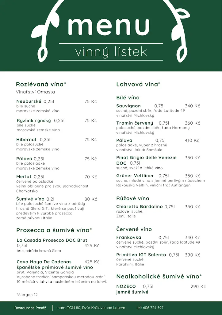 Menu_Restaurace Pasáž Dvůr Králové_Černožice_image_4