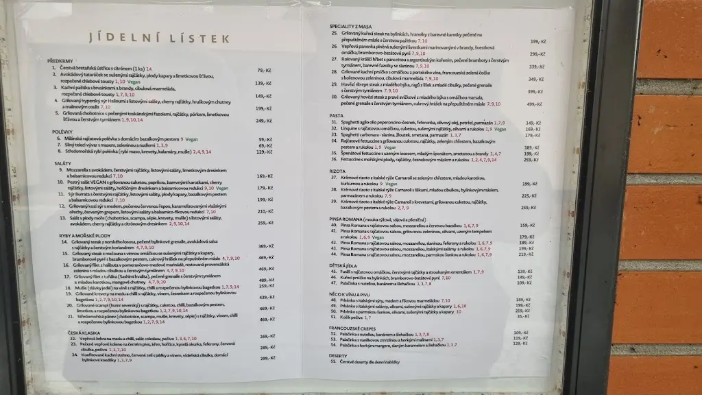 Menu_Fresca Restaurant_České Meziříčí_image_1