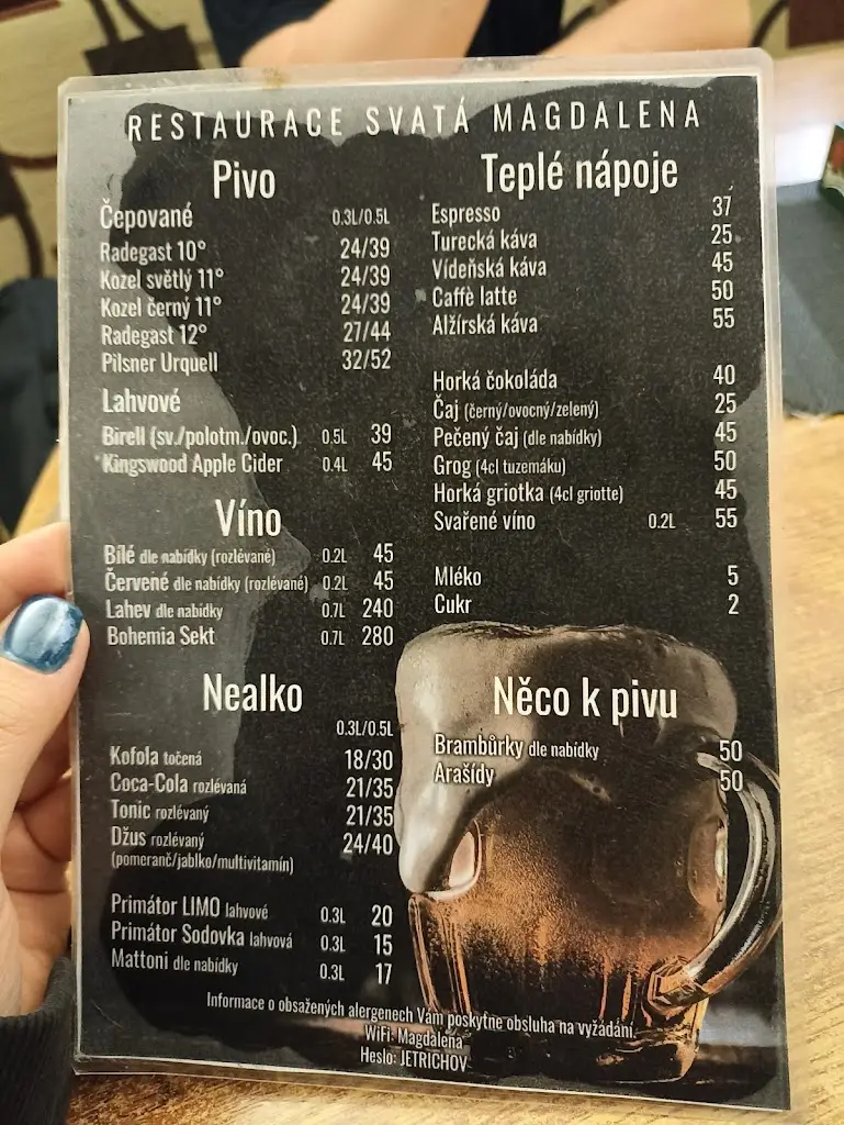 Menu_Restaurant St. Magdaléna - Jetřichov u Broumova_Broumov_image_1