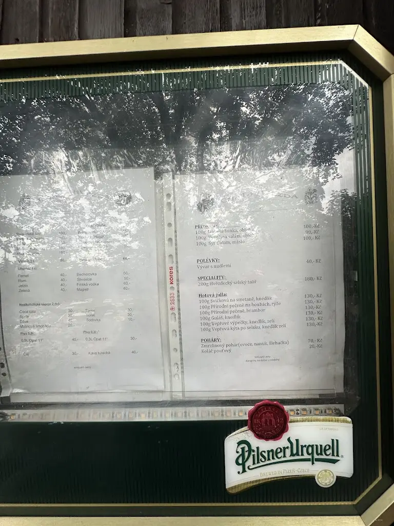 Menu_Turisticka chata Hvězda_Broumov_immagine_3