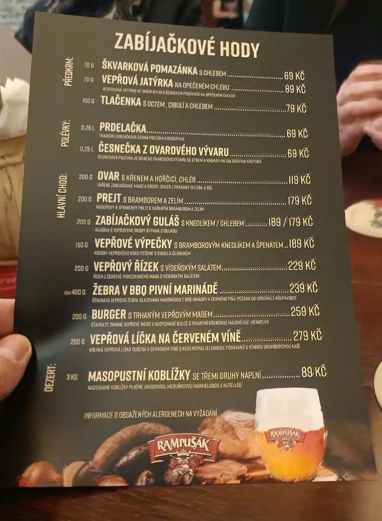 Menu_Pivovarská hospůdka s bowlingem Rampušák_Dobruška_image_1