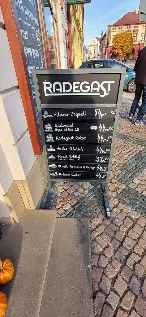 Menu_Mirage Bar - tankové pivo RADEGAST 12°_Dobruška_image_1