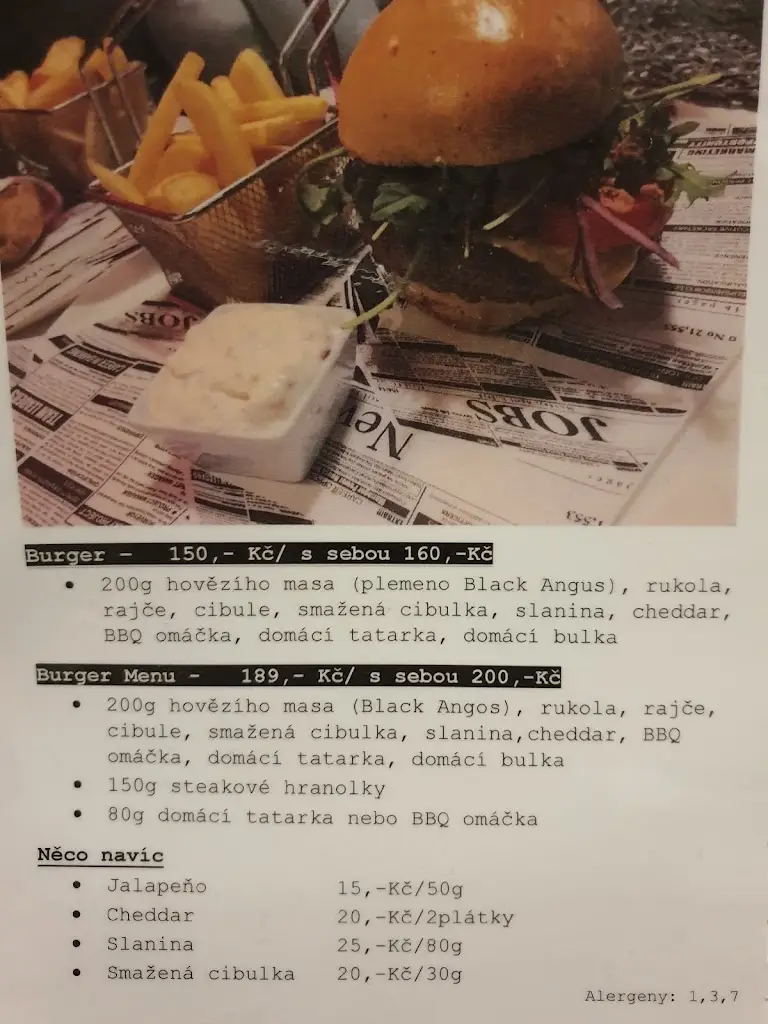 Menu_Café & Pizza Forte_Dobruška_immagine_2