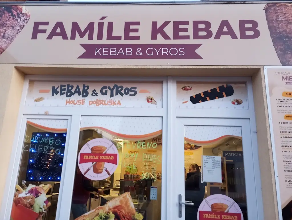 Famìle kebab restaurant in Dobruška