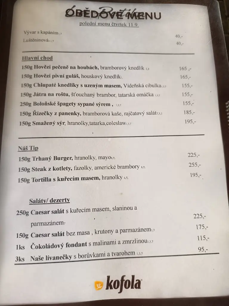 Menu_La Putika_Chlumec nad Cidlinou_immagine_1