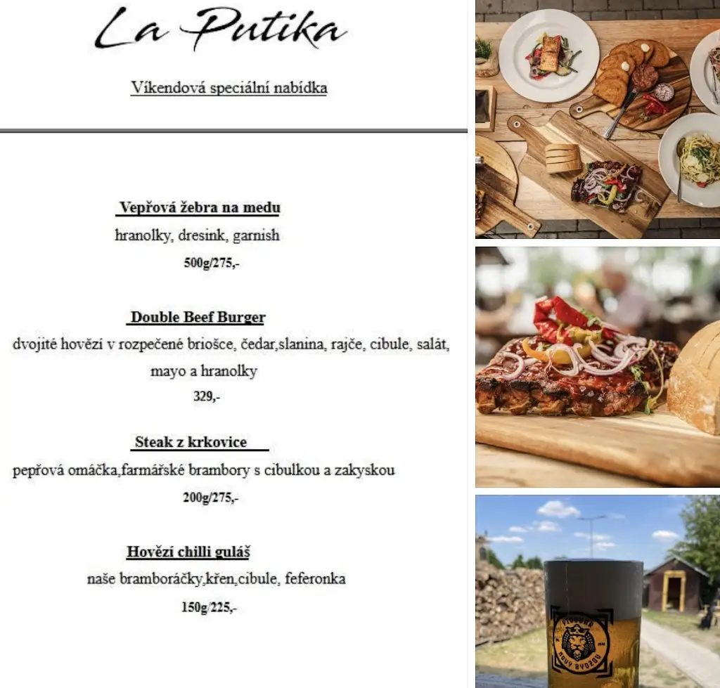 Menu_La Putika_Chlumec nad Cidlinou_immagine_4