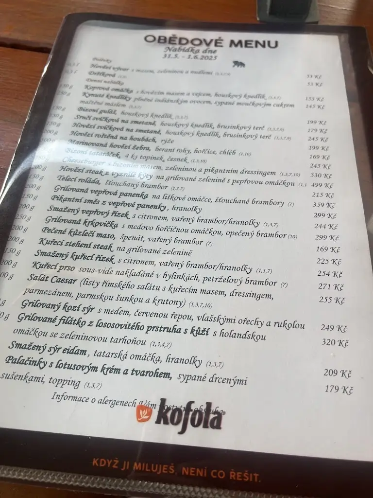 Menu_Barešův ranč_Chlumec nad Cidlinou_image_1