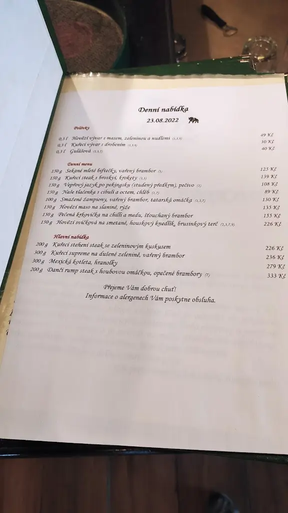 Menu_Barešův ranč_Chlumec nad Cidlinou_image_2