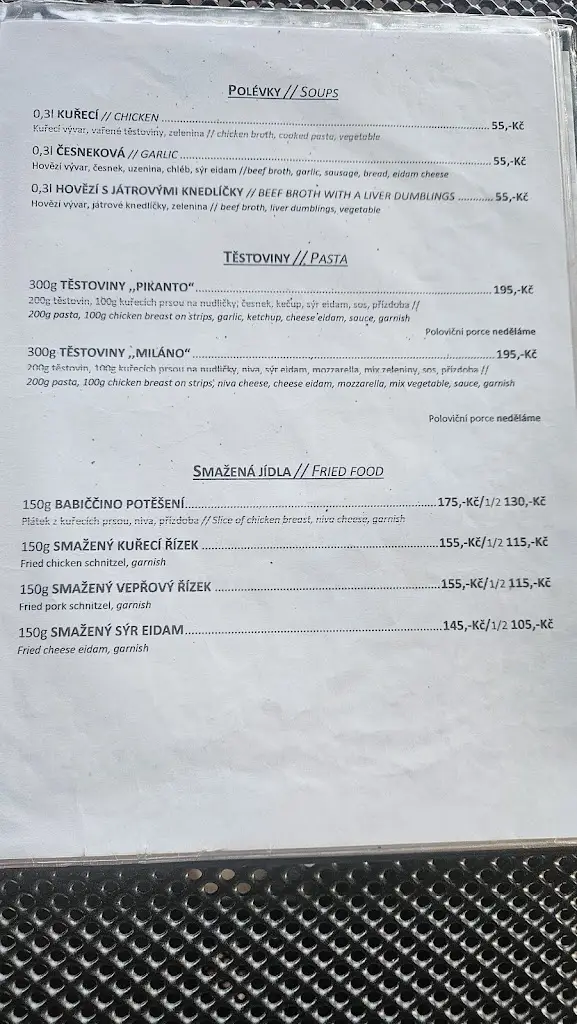Menu_Restaurace A Cukrárna U Pastvů_Dvůr Králové nad Labem_immagine_1