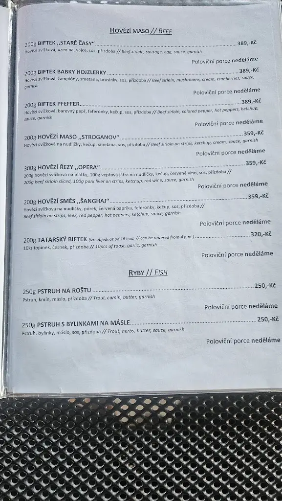 Menu_Restaurace A Cukrárna U Pastvů_Dvůr Králové nad Labem_immagine_2