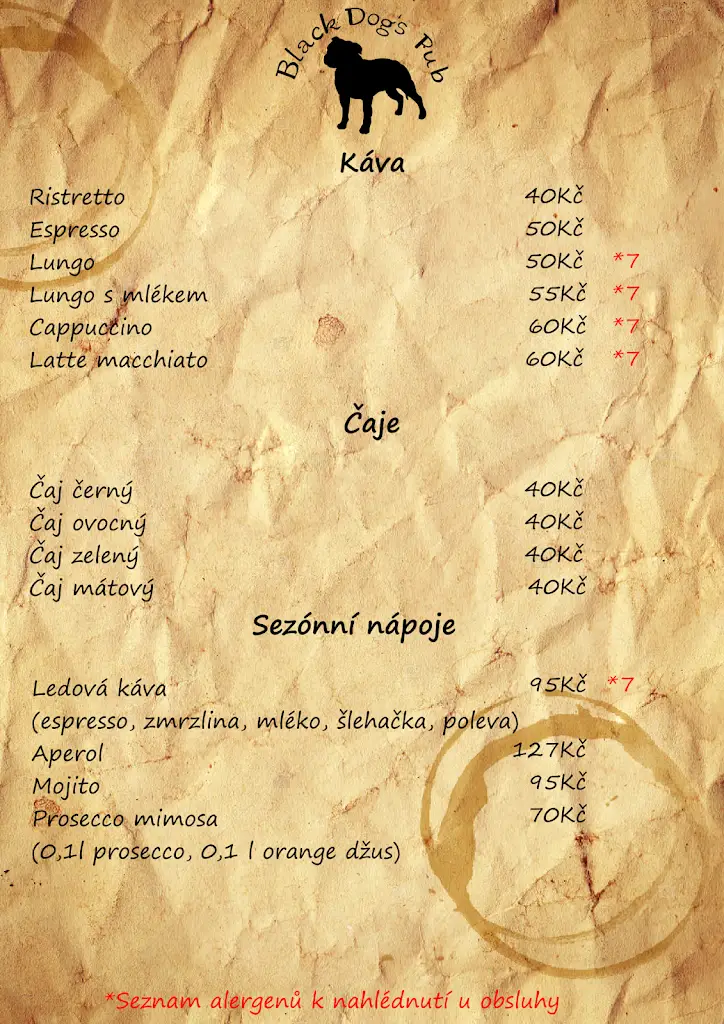 Menu_Black Dogs Pub_Dvůr Králové nad Labem_image_4