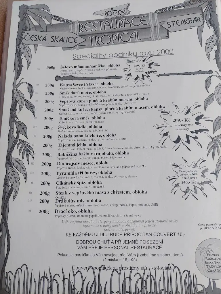 Menu_Steak bar Tropical._Česká Skalice_image_4