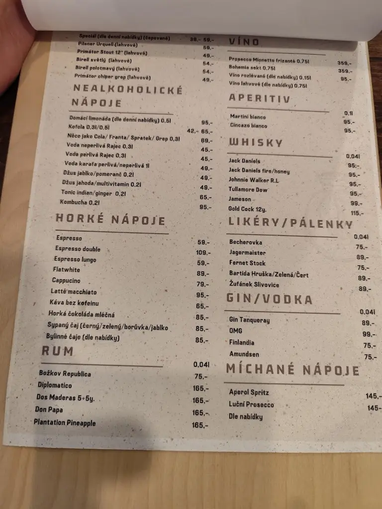 Menu_Restaurace Luční Penzion_Česká Skalice_immagine_1