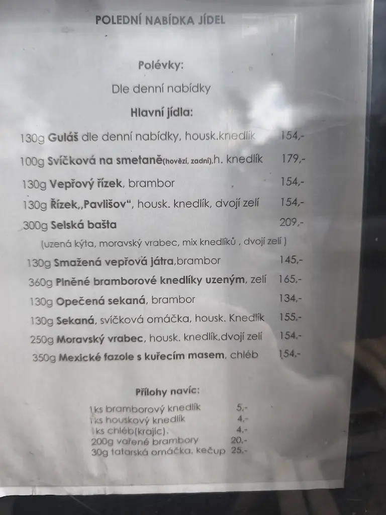 Menu_Restaurace U Pitašů - Domlátil Václav_Česká Skalice_image_1