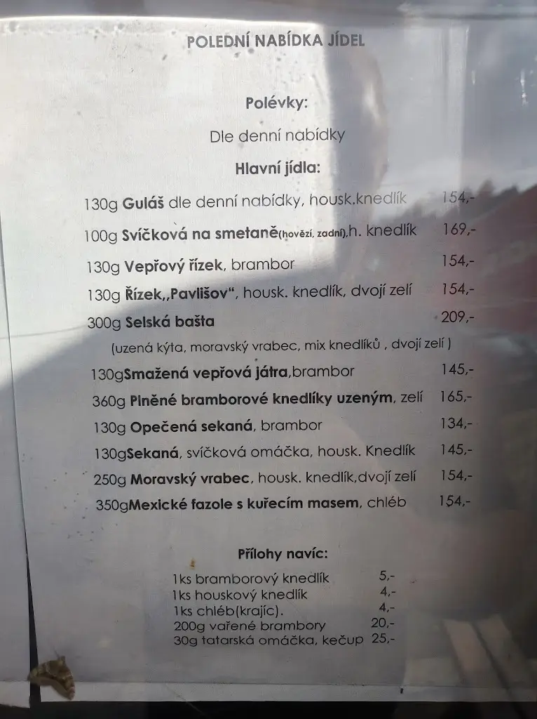 Menu_Restaurace U Pitašů - Domlátil Václav_Česká Skalice_image_2