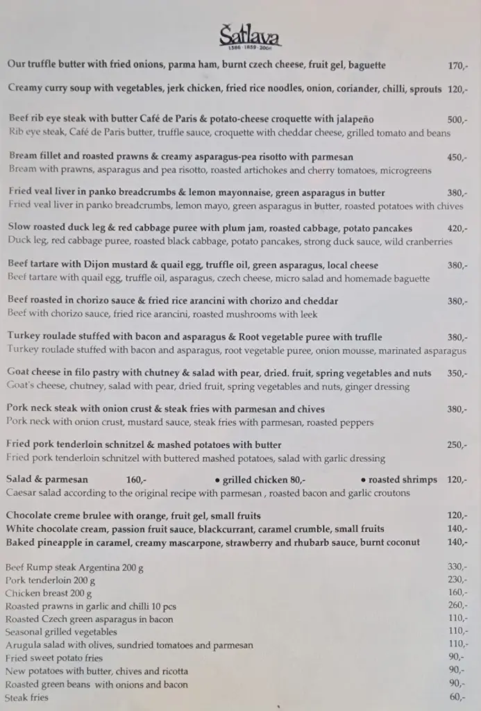 Menu_Šatlava_Hradec Králové_immagine_4