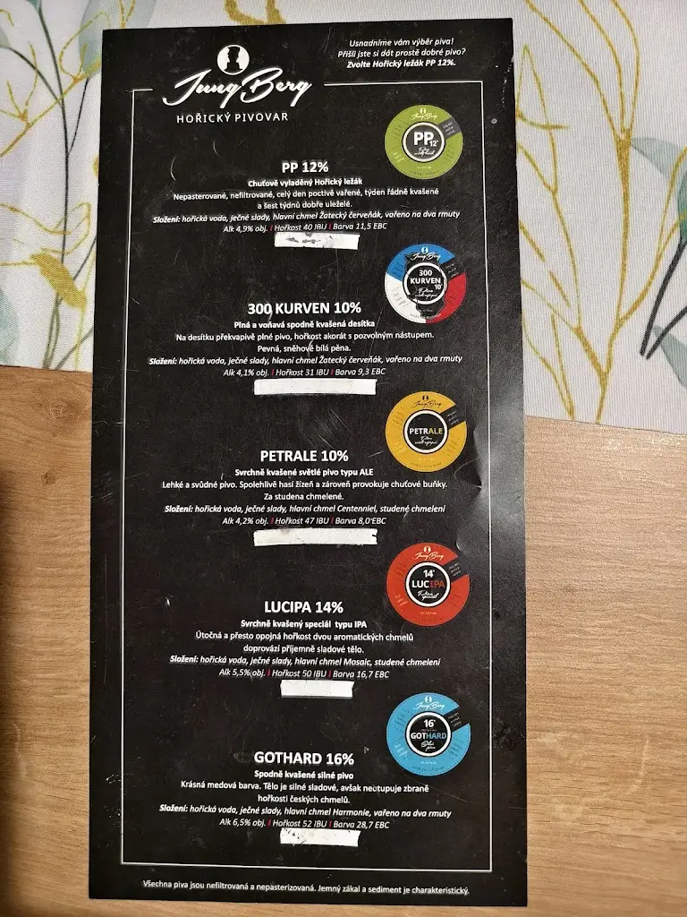 Menu_Restaurant Old Times_Hořice_image_1