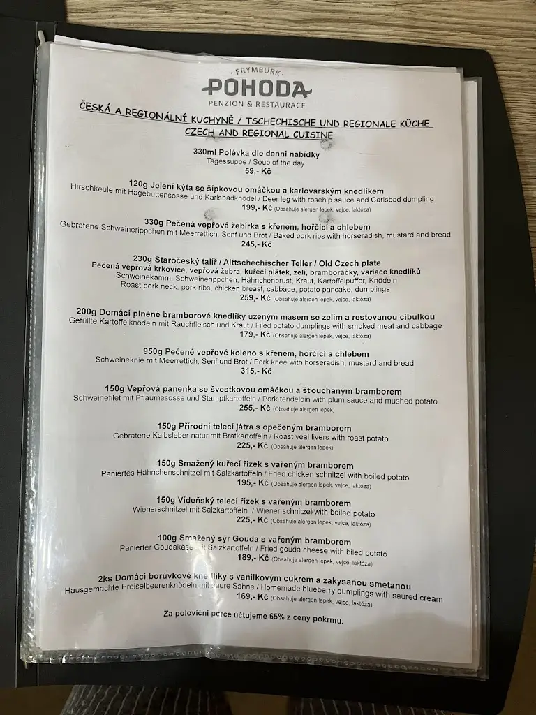 Menu_Restaurace Pohoda_Frymburk_image_4