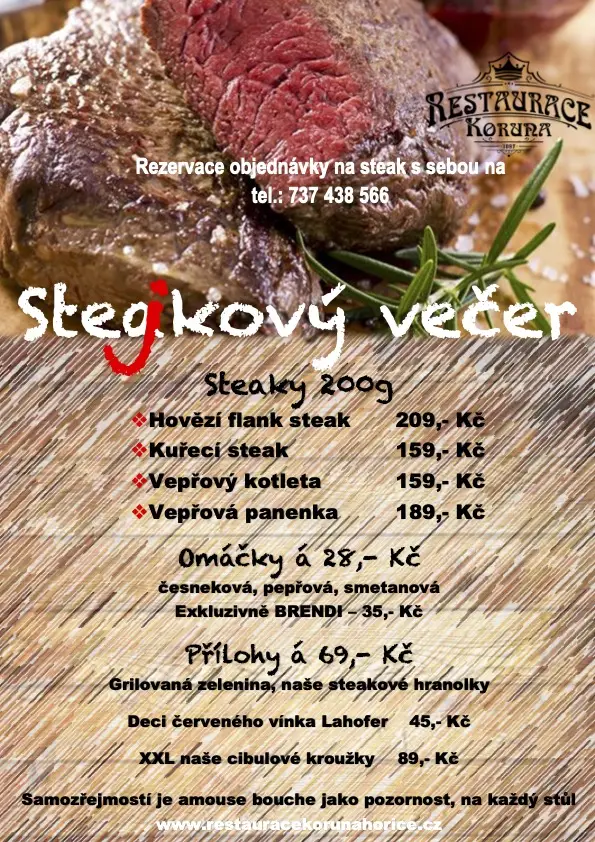 Menu_House of Culture crown_Hořice_image_4