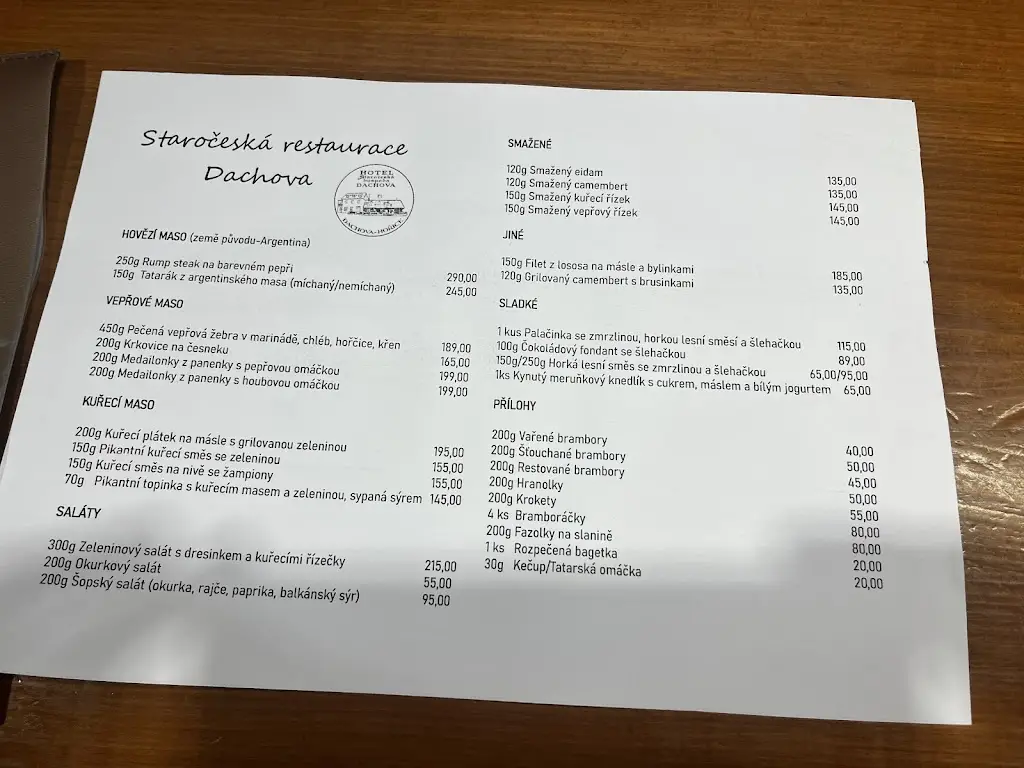 Menu_Staročeská hospoda_Hořice_image_1