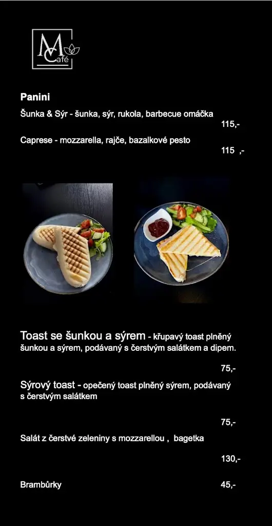 Menu_M Café Hořice_Hořice_immagine_4