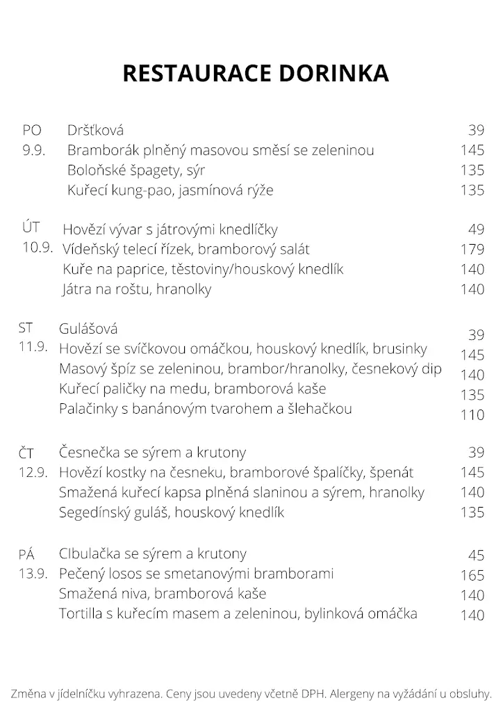 Menu_Restaurace Dorinka_Hostinné_image_4
