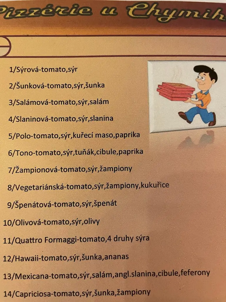 Menu_Pizzeria Toscana u Chimiho_Hostinné_image_1