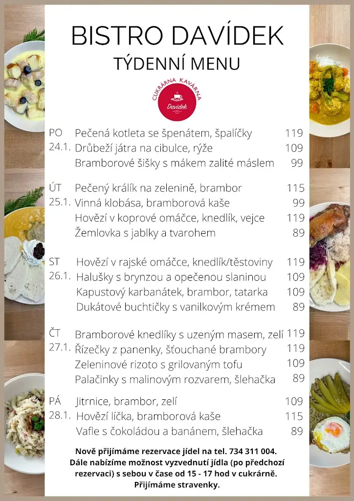 Menu_Cukrárna Kavárna Davídek_Hostinné_image_1
