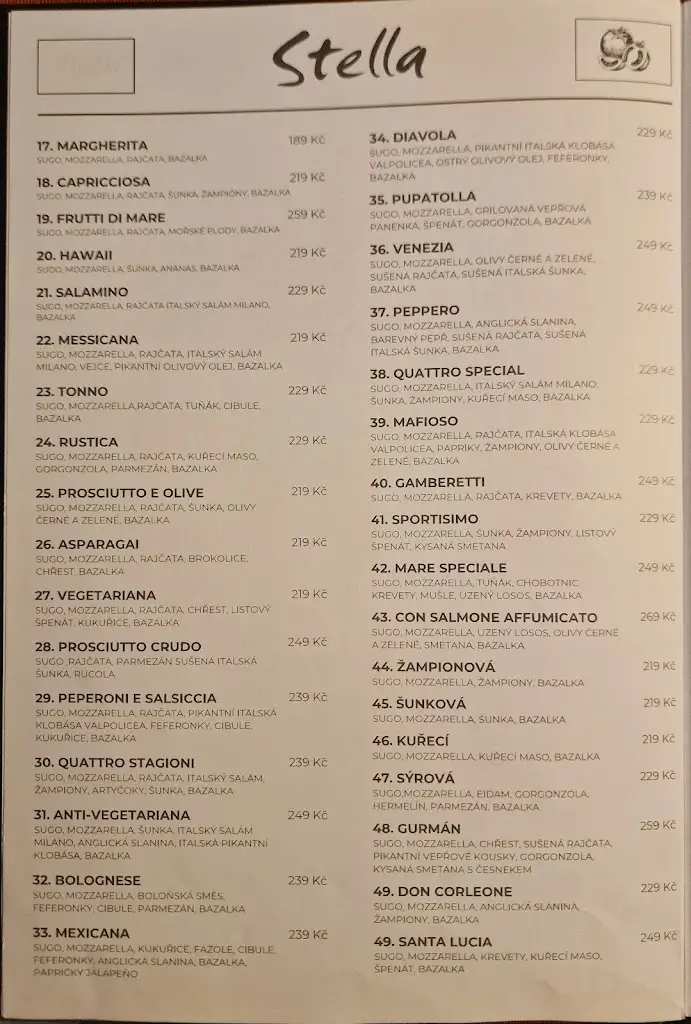 Menu_Pizzeria stella_Hronov_image_2