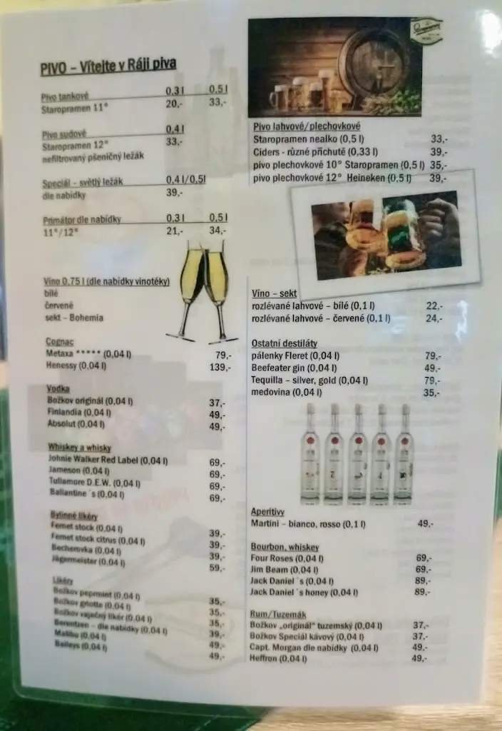 Menu_Ráj piva_Hronov_image_3